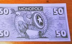 Resultado de imagen de billetes monopoly marvel