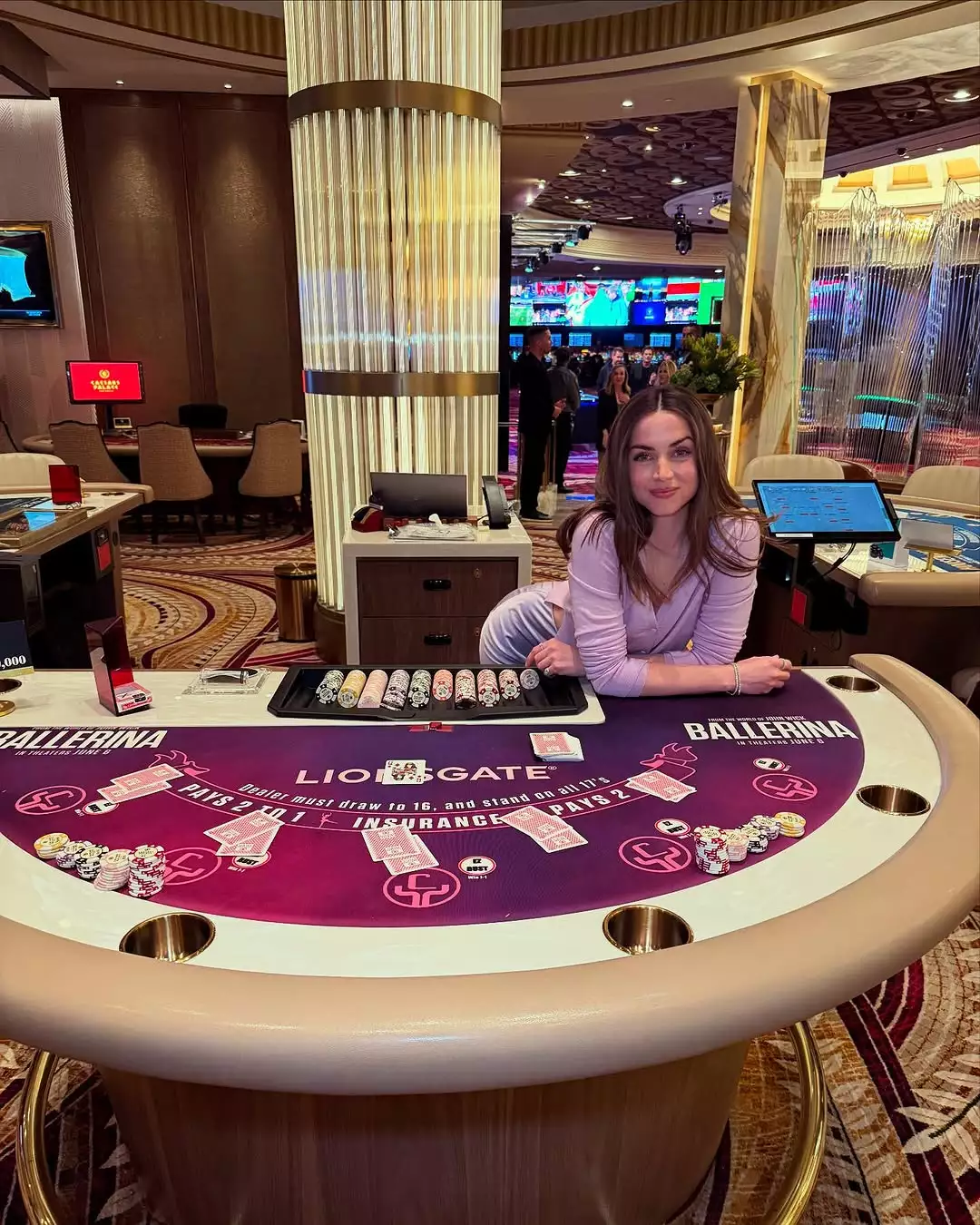 Ballerina in Las Vegas! This is your lucky table for sure.   #CinemaCom (2).webp