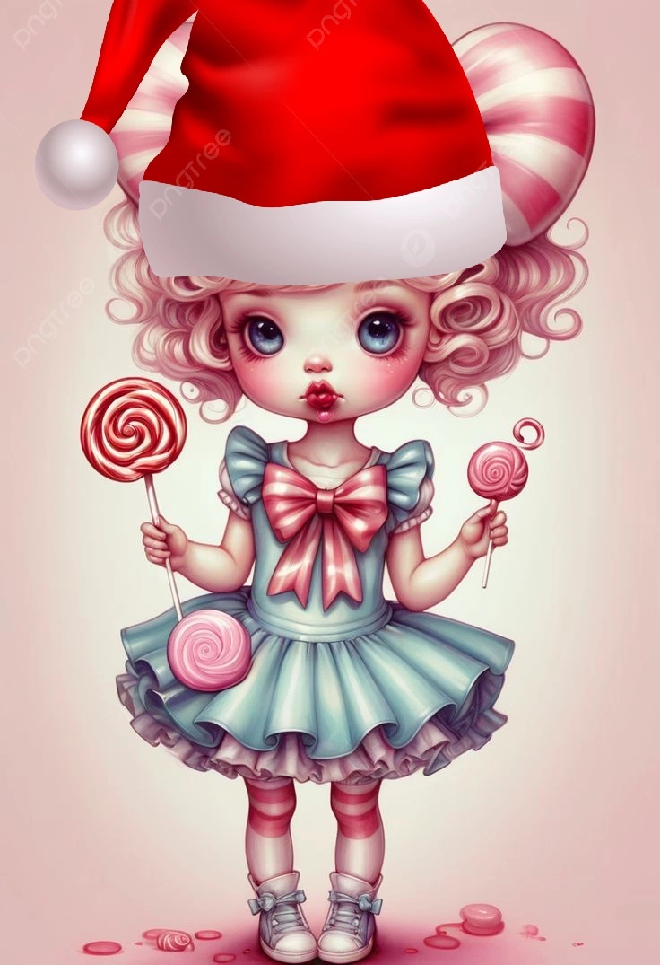 cute girl lollipop cartoon-AI.webp