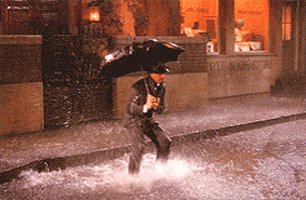 Puddles Raining GIF
