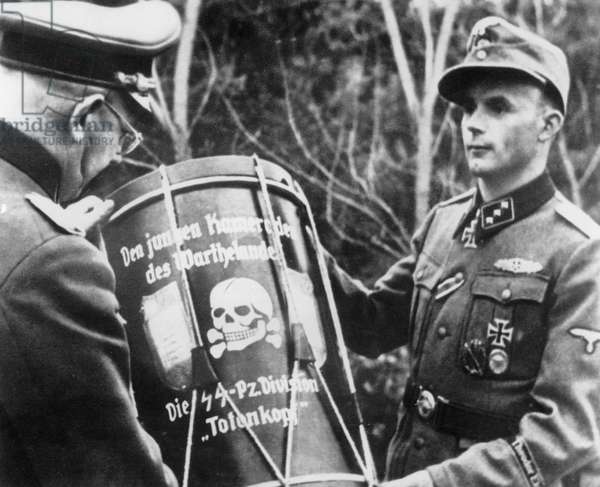 drum of youth of SS panzer division Totenkopf (death's head), 2nd world war