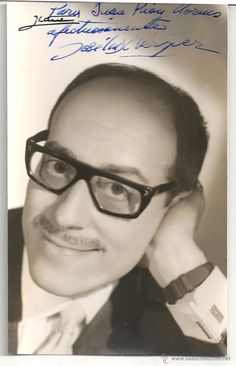 CINEFILIA JOSE LUIS LOPEZ VAZQUEZ AUTOGRAFO FOTO DE EPOCA FOTOGRAFO IBAÑEZ