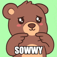 Sorry Fingers GIF by BEARISH