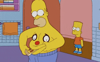 homero simpson pizza GIF