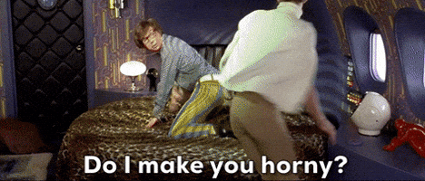 do i make you horny austin powers GIF