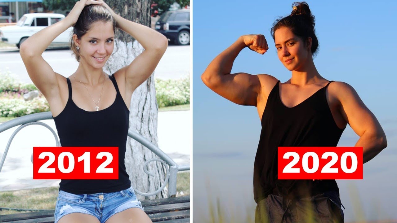 VladiSlava Galagan transformation | THEN and NOW 2012-2020 | Beautiful  muscle girl transformation - YouTube