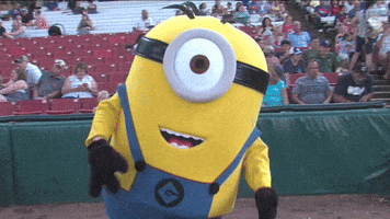 Minions Dancing GIF by Kane County Cougars