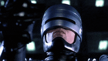 robot aiming GIF